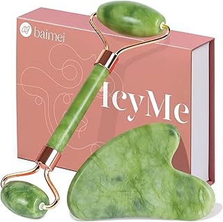 BAIMEI IcyMe Gua Sha & Jade Roller Set