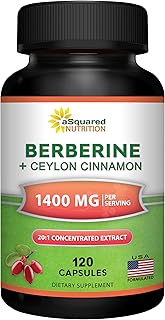 aSquared Nutrition Berberine with Ceylon Cinnamon 1200mg