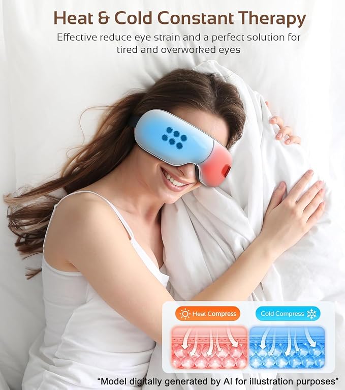 Eye Massager with Heat and Cooling Compression