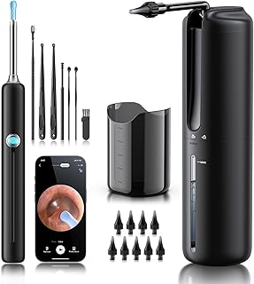 Lebbtl Electric Ear Wax Removal Kit with Camera 1080P Otoscope
